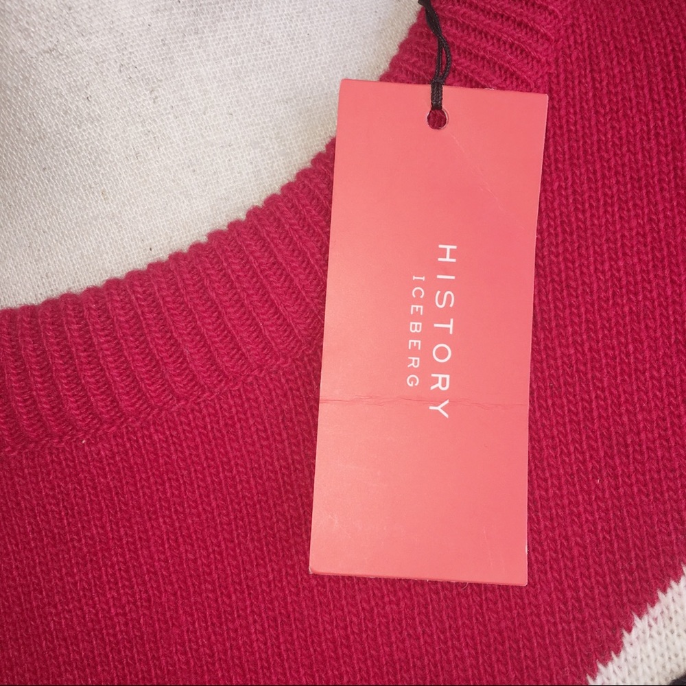 SOLD! ICEBERG History Virgin Wool Sweater Italy - Picture 4 of 8